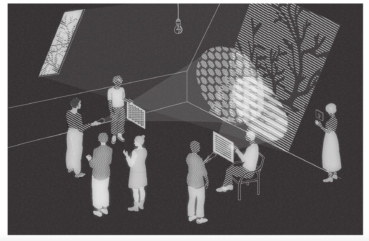 Entangling with Light and Shadow: layers of interaction with the pattern organ